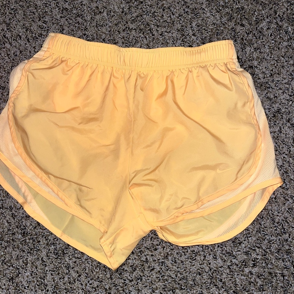Nike Women's Yellow Athletic Shorts